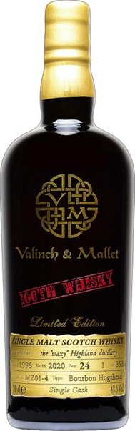 Highland Malt 24yo V&M The waxy Highland distillery Bourbon Hogshead MZ01-4 48.5% 700ml