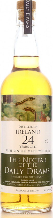 Ireland 1989 DD The Nectar of the Daily Drams 24yo Rum Cask #16262 Joint Bottling with LMDW 42.2% 700ml