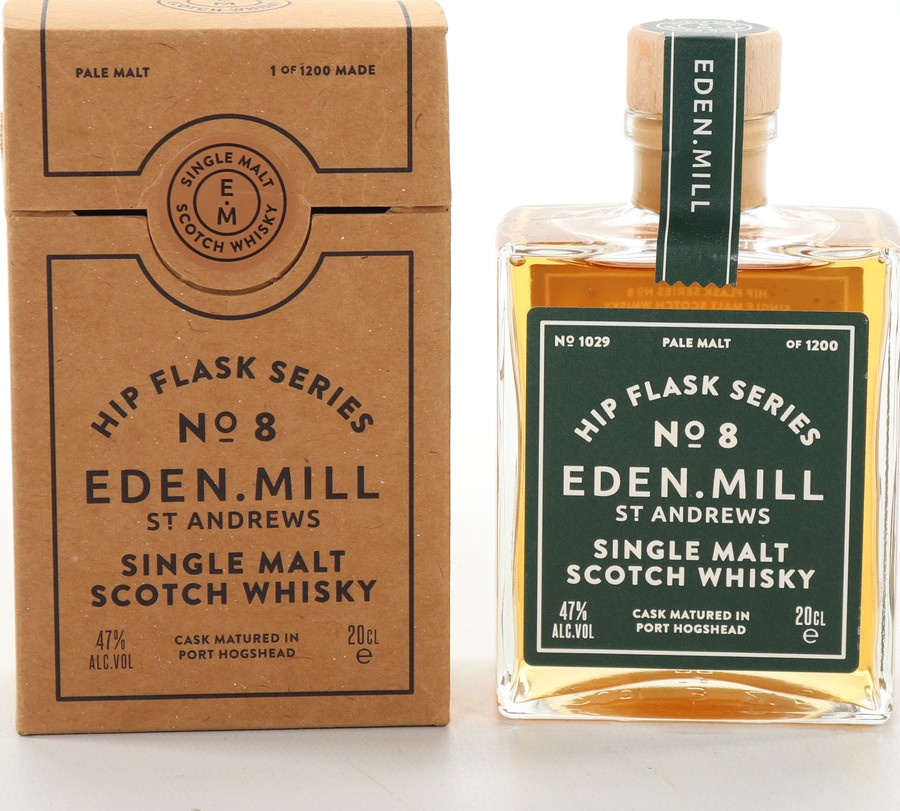 Eden Mill Hip Flask Series #8 Port Hogshead 47% 200ml