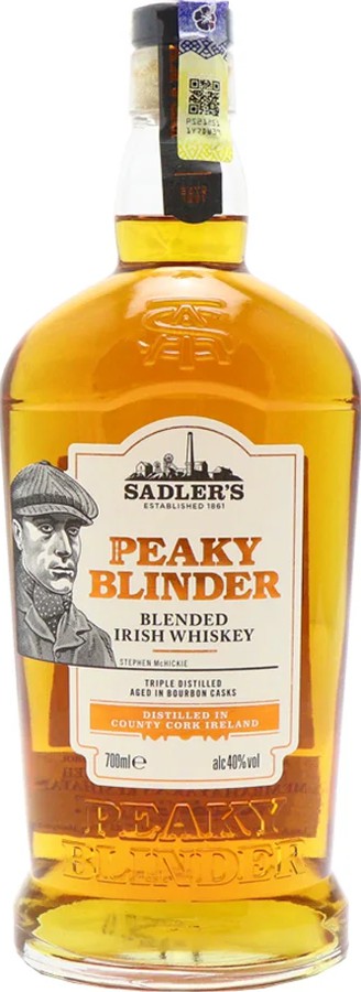 Peaky Blinder Blended Irish Whisky Sad Stephen McHickie 40% 700ml