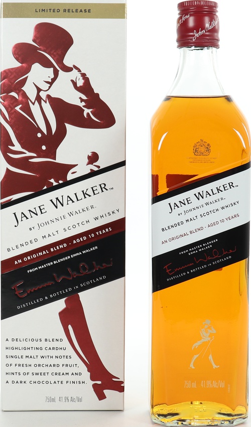 Jane Walker 10yo By Johnnie Walker tm 41.9% 750ml