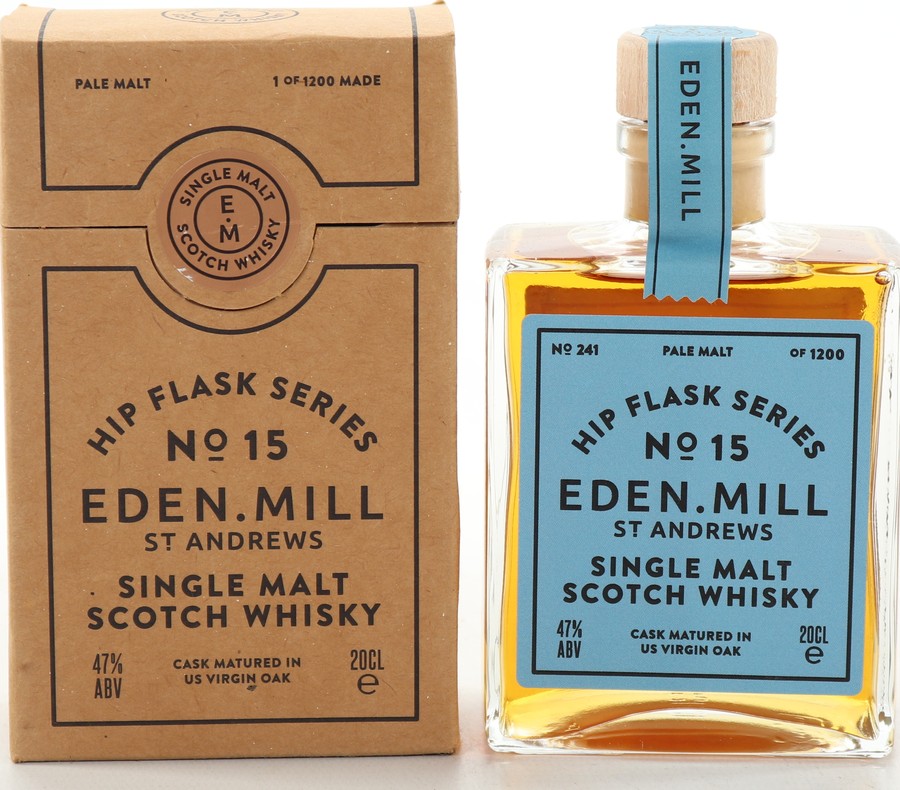 Eden Mill Hip Flask Series #15 US Virgin Oak Casks 47% 200ml