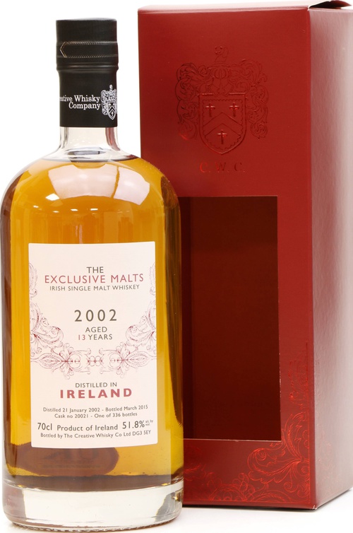 Irish Single Malt Whisky 2002 CWC The Exclusive Malts #20021 51.8% 700ml