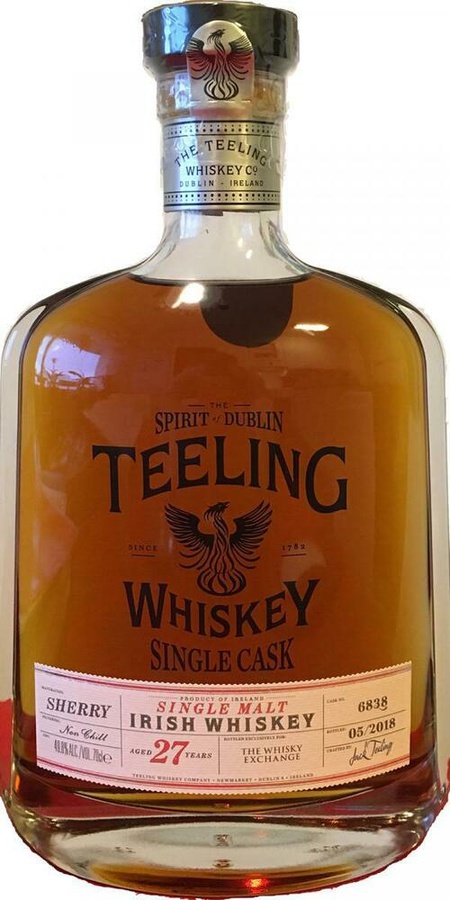 Teeling 1991 Single Cask Sherry #6838 The Whisky Exchange 49.8% 700ml