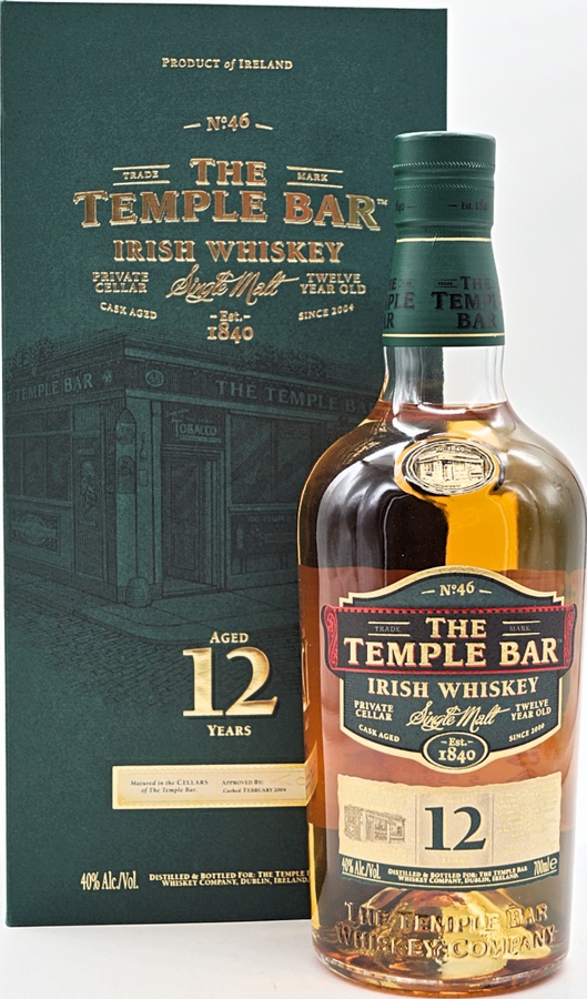 The Temple Bar 12yo Bourbon Casks 40% 700ml