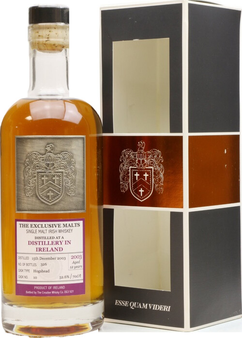 A Distillery in Ireland 2003 CWC The Exclusive Malts Sherry Hogshead #10 52.6% 700ml