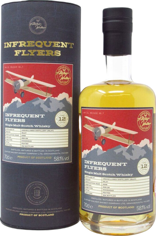 Undisclosed Distillery Islay 2006 AWWC Infrequent Flyers #306126 58.1% 700ml