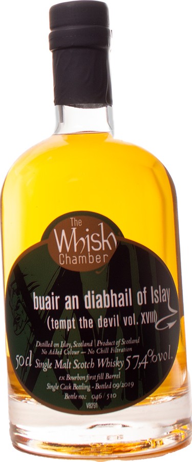 buair an diabhail of Islay tempt the devil vol. XVIII ex Bourbon first fill Barrel 57.4% 500ml