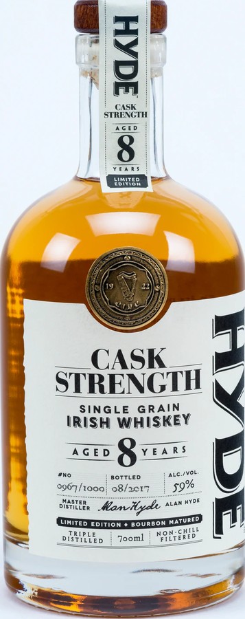 Hyde 8yo Cask Strength Bourbon 59% 700ml