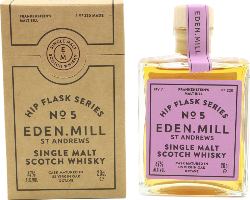Eden Mill Hip Flask Series #5 US Virgin Oak Octave 47% 200ml