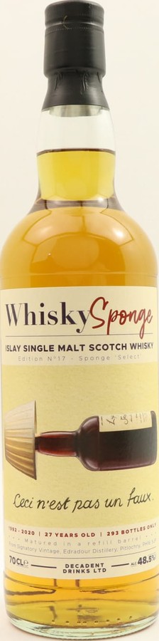 Islay Single Malt Scotch Whisky 1992 WSP Edition #17 Refill Barrel 48.5% 700ml