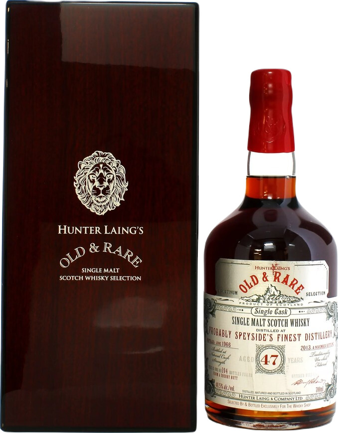 Probably Speyside's Finest 1966 HL Old & Rare a Platinum Selection Sherry Butt The Whisky Shop 48.5% 700ml