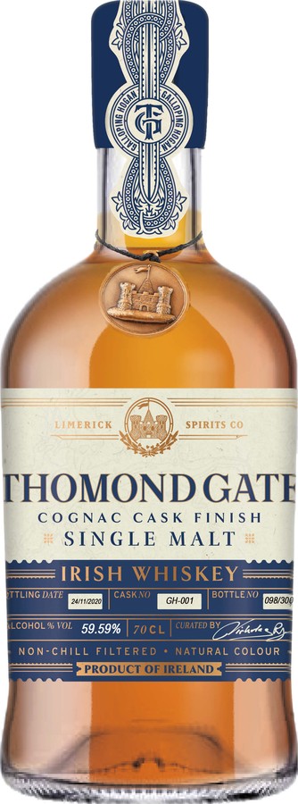 Thomond Gate Galloping Horse Hogan TLS Departed Spirits of Limerick French Cognac Cask Finish GH-001 59.59% 700ml