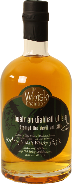 The Whisky Chamber buair an diabhail of Islay tempt the devil vol. XIII ex Bourbon first fill Barrel 58.3% 500ml