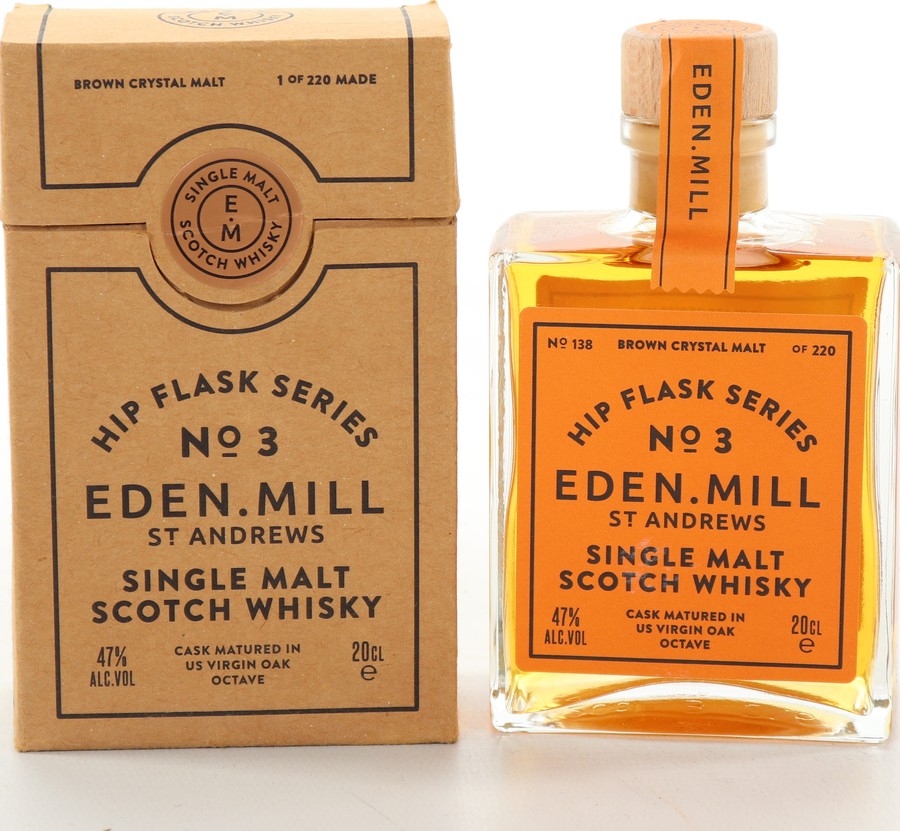 Eden Mill Hip Flask Series #3 US Virgin Oak Octave 47% 200ml