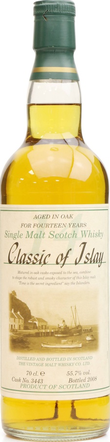 Classic of Islay Vintage 2008 JW Refill Sherry Cask #3443 55.7% 700ml