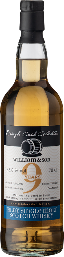 William & Son 2007 SCC Bourbon Cask #1887 56.8% 700ml