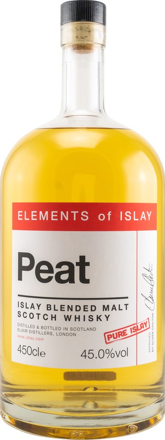 Peat Islay Blended Malt Scotch Whisky ElD Elements of Islay 45% 4500ml