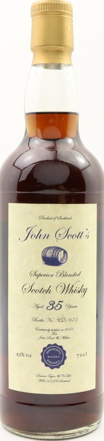 John Scott's Superior Blended Scotch Whisky Sherry Casks 43% 700ml