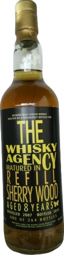 Blended Malt Scotch Whisky 2007 TWA Bottled Letters 8yo Refill Sherry Wood 50.7% 700ml