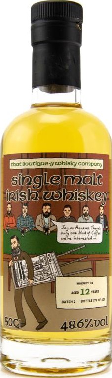 Single Malt Irish Whisky 12yo TBWC Whisky # 2 Batch 2 48.6% 500ml