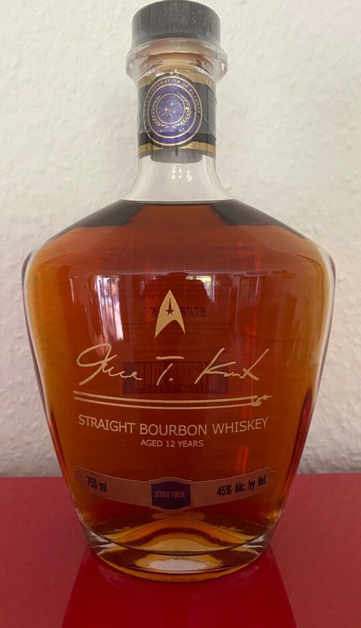 James T. Kirk 12yo Straight Bourbon Whisky New American White Oak Barrel 45% 750ml