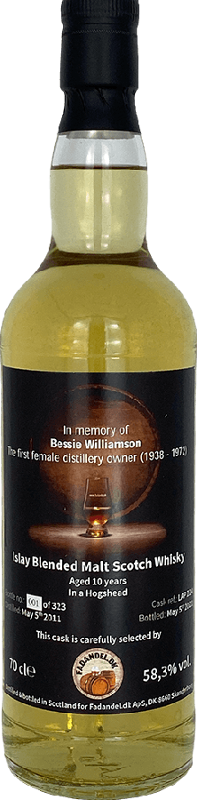 Islay Blended Malt Scotch Whisky 2011 F.dk In memory of Bessie Williamson LAP 224 58.3% 700ml