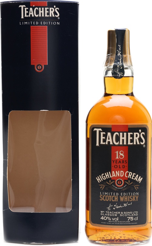 Teacher's 18yo Highland Cream Limited Edition 40% 750ml