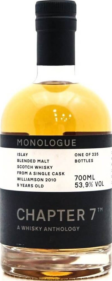 Williamson 2010 Ch7 a Whisky Anthology Monologue Bourbon Barrel #907 53.9% 700ml