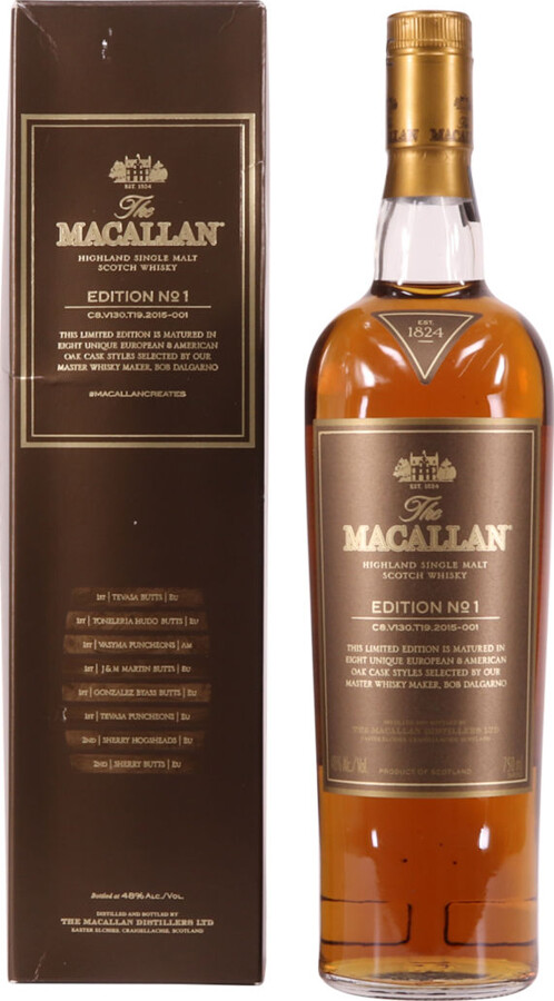 Macallan Edition No.1 Speyside Single Malt Scotch Whisky 48% 750ml