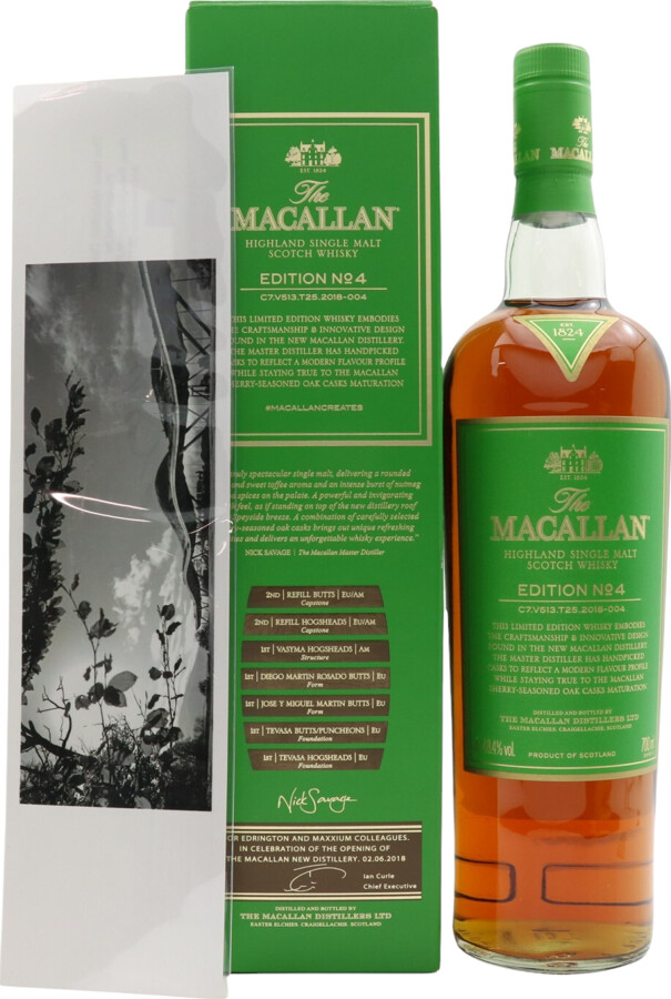 Macallan Edition No.4 Speyside Single Malt Scotch Whisky Paolo Pellegrin Print 48.4% 700ml