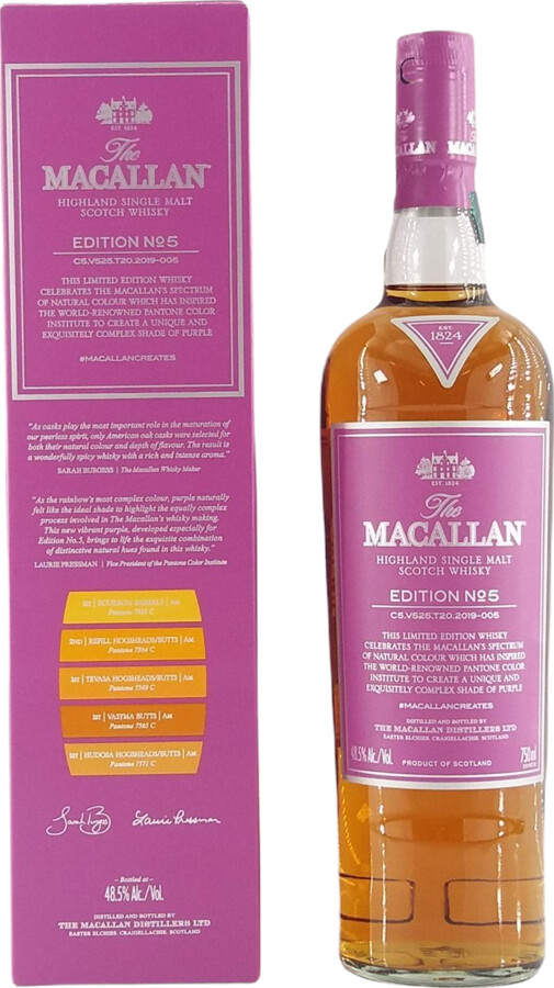Macallan Edition No.5 Speyside Single Malt Scotch Whisky 48.5% 750ml