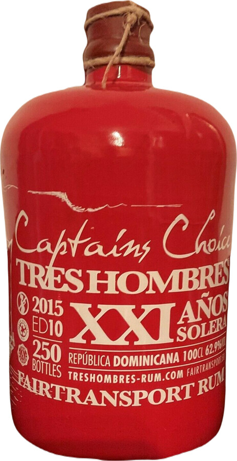 TRES Hombres 2015 Captains Choice -Rum Edition Nr. 10 62.9% 1000ml