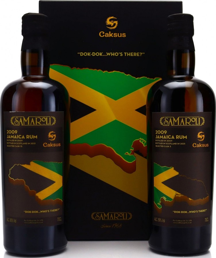 Samaroli 2009 Jamaica Hampden DOK No.5 Bottled for Caksus 12yo 2 Bottles SET