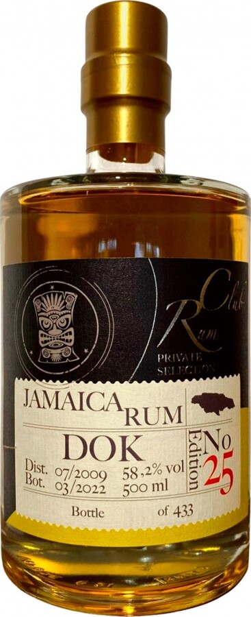 RumClub 2009 DOK Jamaica Private Selection Edition No.25 12yo 58.2% 500ml
