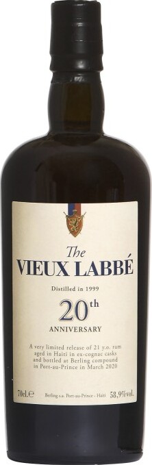 Velier 1999 Barbancourt The Vieux Labbe 20th Anniversary 21yo 58.9% 700ml