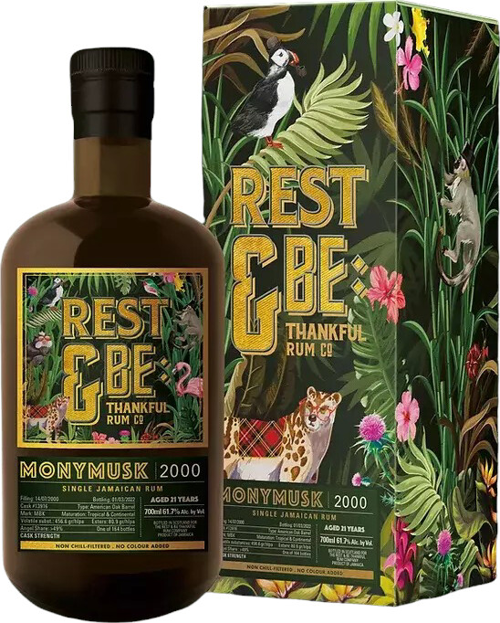 Rest & Be Thankful 2000 Monymusk MBK Single Cask No.13916 Glass Revolution Exclusive 21yo 61.7% 700ml
