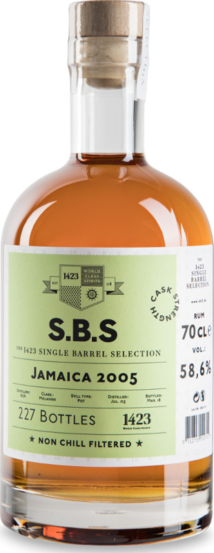 S.B.S 2005 Jamaica 12yo 58.6% 700ml