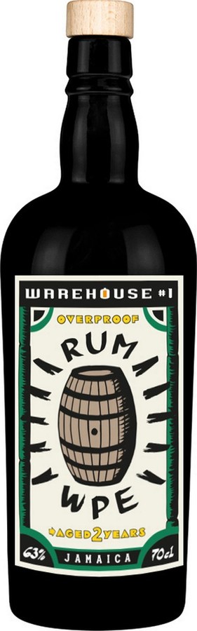 Warehouse #1 Overproof Aged Rum WPE 2yo 63% 700ml