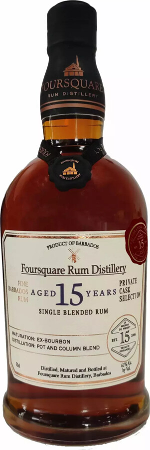 Foursquare Private Cask Selection La Maison du Whisky 15 Years in Singapore 15yo 62% 700ml
