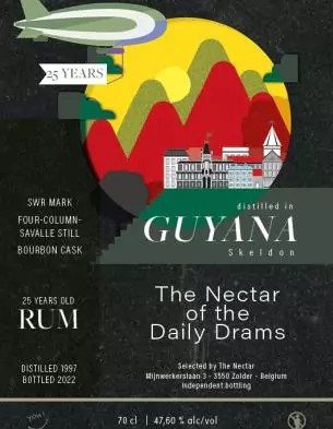 The Nectar of the Daily Drams 1997 Skeldon Guyana SWR 25yo 47.6% 700ml