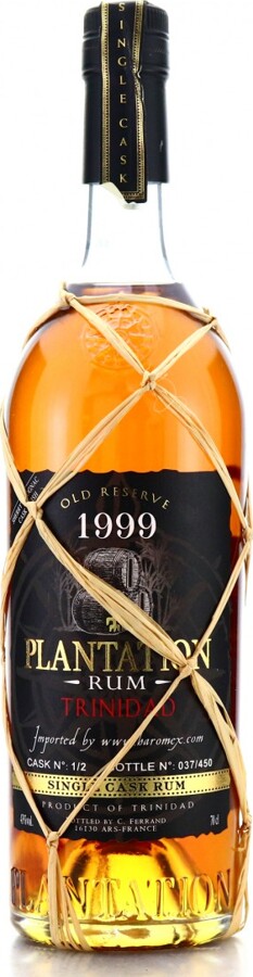 Plantation 1999 Trinidad Old Reserve Single Cognac & Sherry Cask Finish Imported by Haromex.com #1/2 43% 700ml