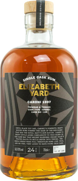 Elizabeth Yard 1997 Caroni Single Cask No.136 24yo 50.7% 700ml