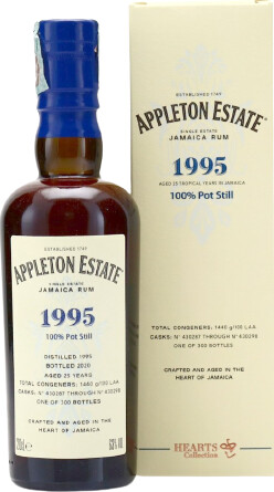 Appleton Estate 1995 Jamaica Hearts Collection 25yo 63% 200ml