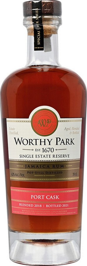 Worthy Park 2018 Jamaica Single Estate Reserve Port Cask Finish Warehouse #1 Exclusive 62% 700ml
