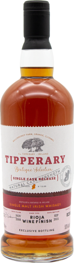 Tipperary 2008 Rioja Wine Finish 50% 700ml