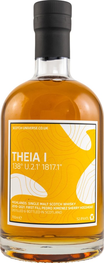 Scotch Universe Theia I 138 U.2.1 1817.1 First Fill PX Sherry Hogshead 52.8% 700ml
