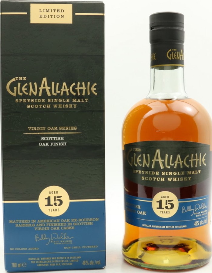 Glenallachie 15yo Scottish Virgin Oak Finish 48% 700ml