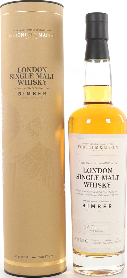 Bimber London Single Malt Whisky Fortnum & Mason 51% 700ml