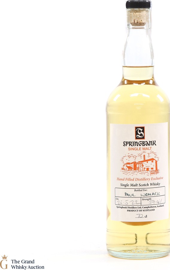 Springbank Hand Filled Distillery Exclusive 59.4% 700ml